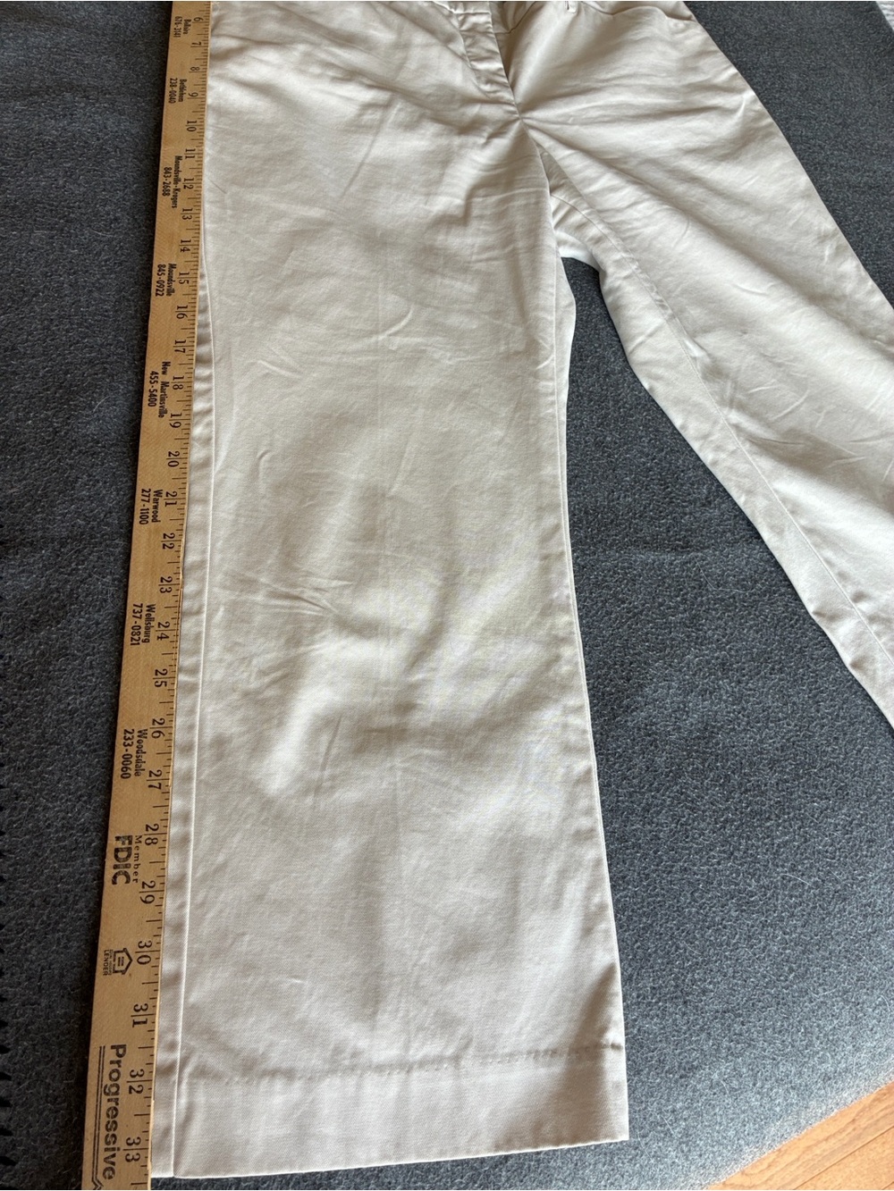 Express Editor Sz 8 Woman’s ivory/Cream Ankle Pants - Picture 5 of 9